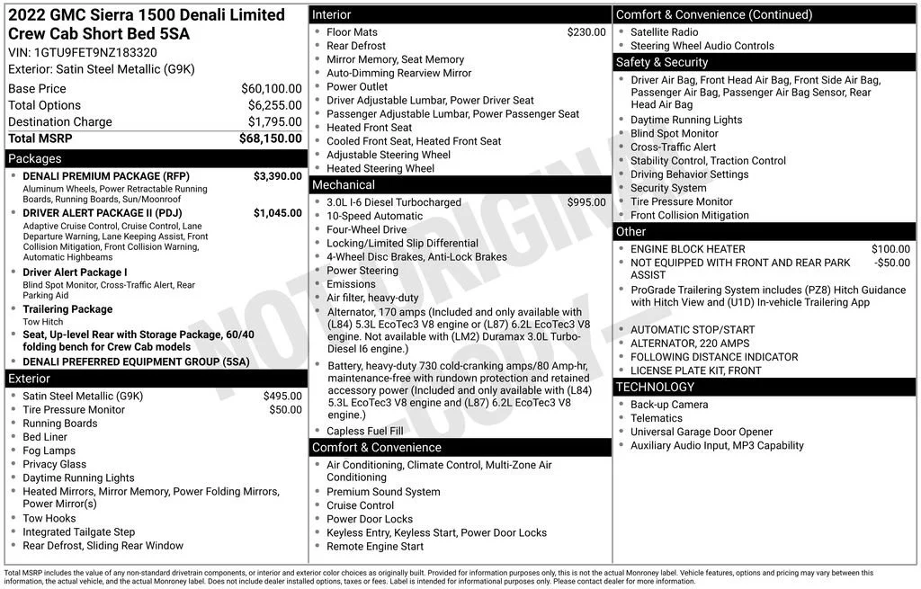 Used 2022 Satin Steel Metallic GMC Denali image 38