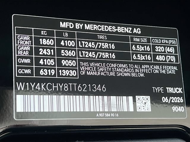 New 2026 Jet Black Mercedes-Benz Cargo 170 WB image 20