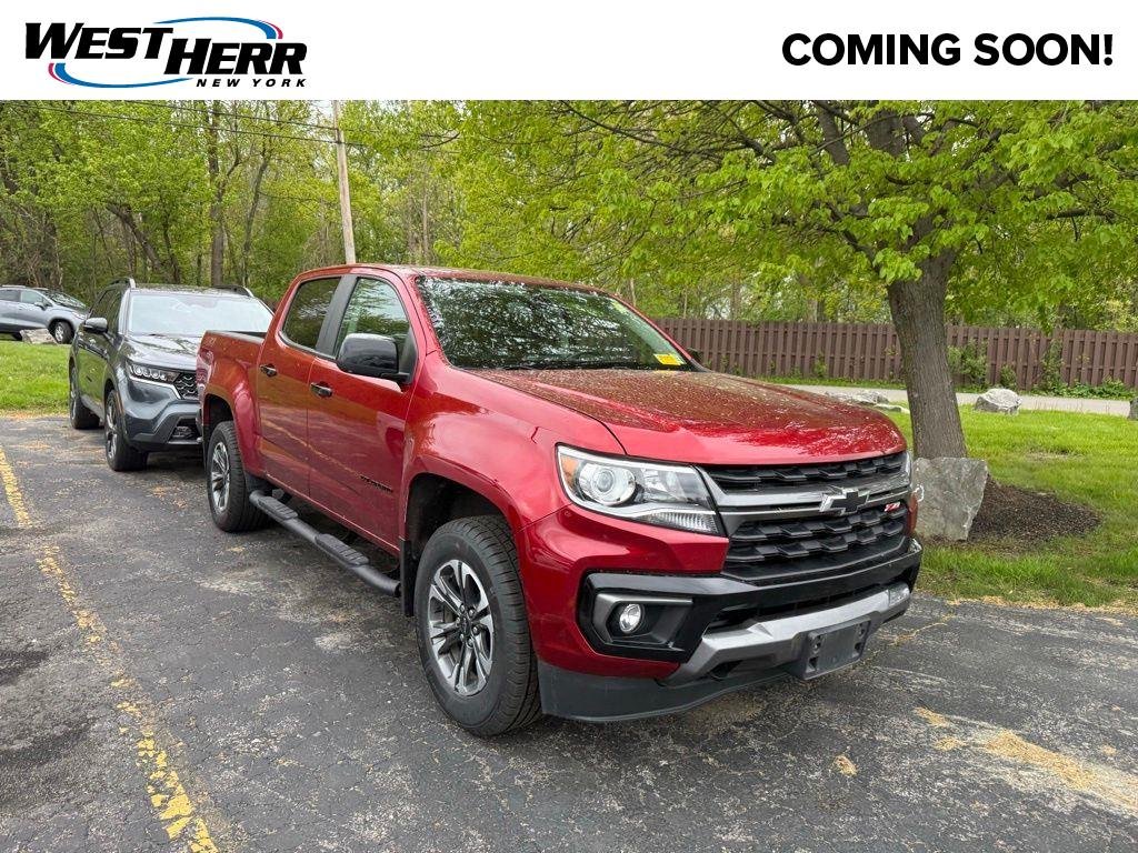 Used 2021 Cherry Red Chevrolet Z71 image 1