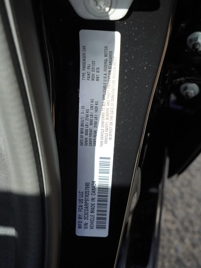 New 2026 Diamond Black Crystal Pearlcoat Dodge R/T Scat Pack image 28