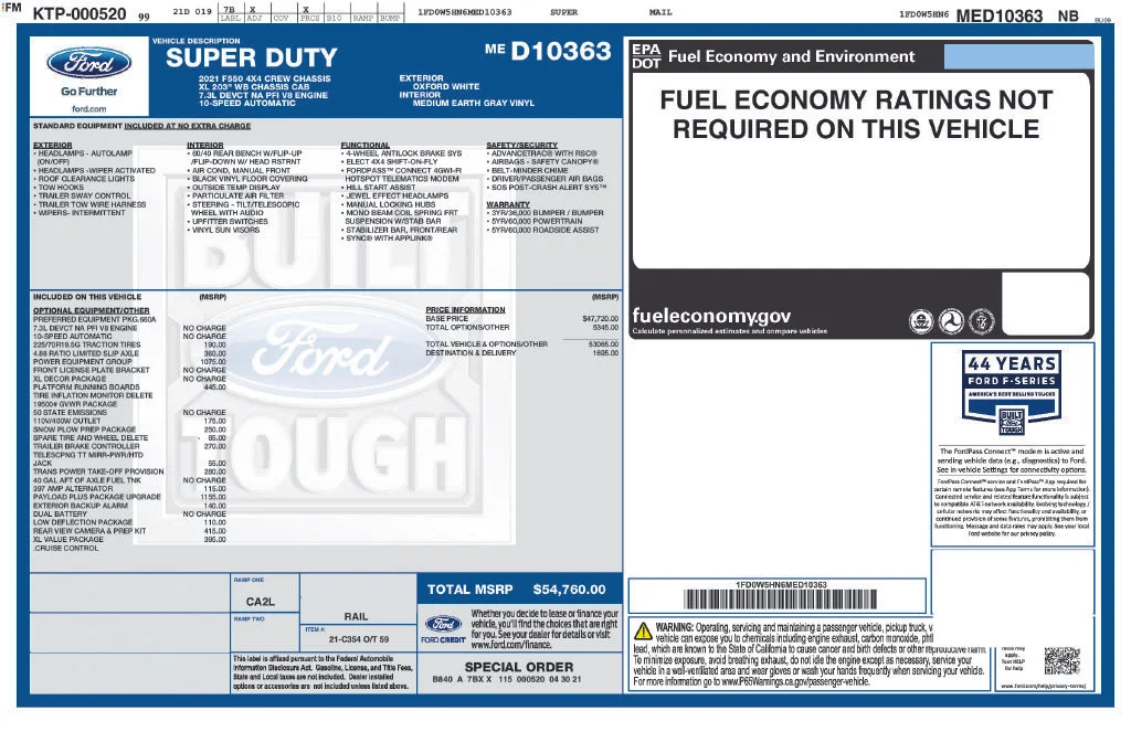 Used 2021 White Ford XL image 6