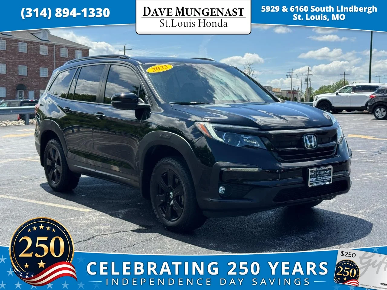Used 2022 Crystal Black Pearl Honda TrailSport image 1