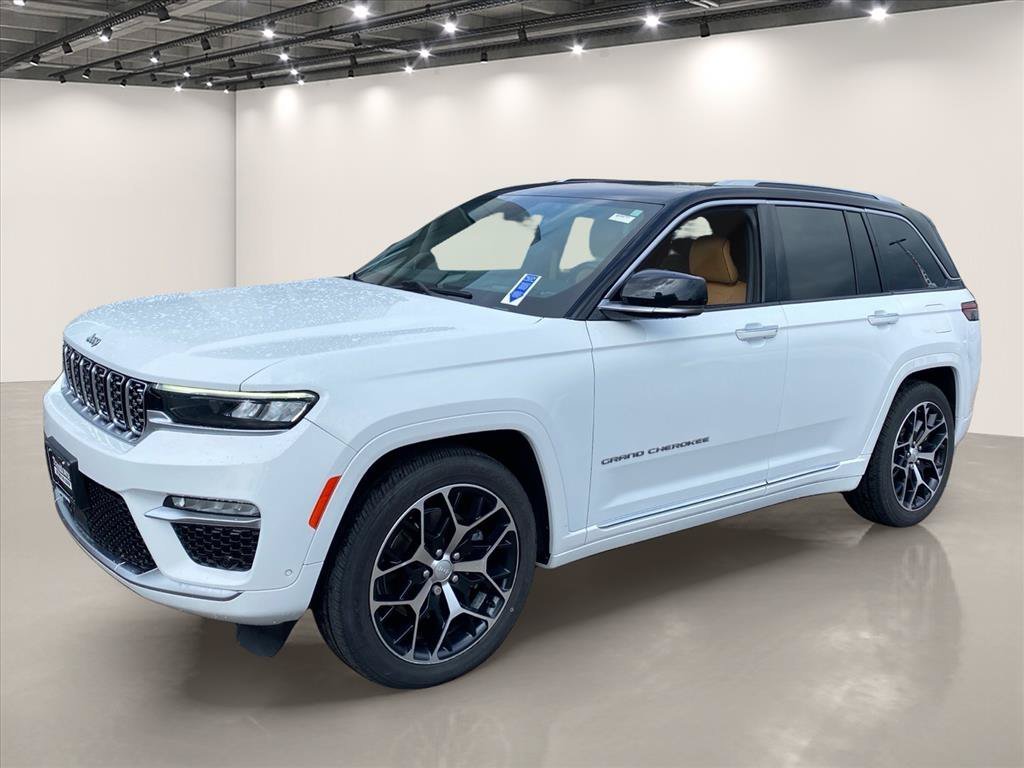 Used 2022 Bright White Clearcoat Jeep Summit Reserve image 3