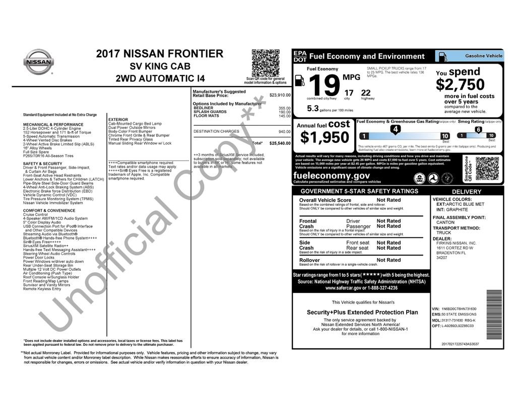 Used 2017 Blue Nissan SV image 5