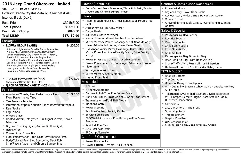 Used 2016 Gray Jeep Limited image 9