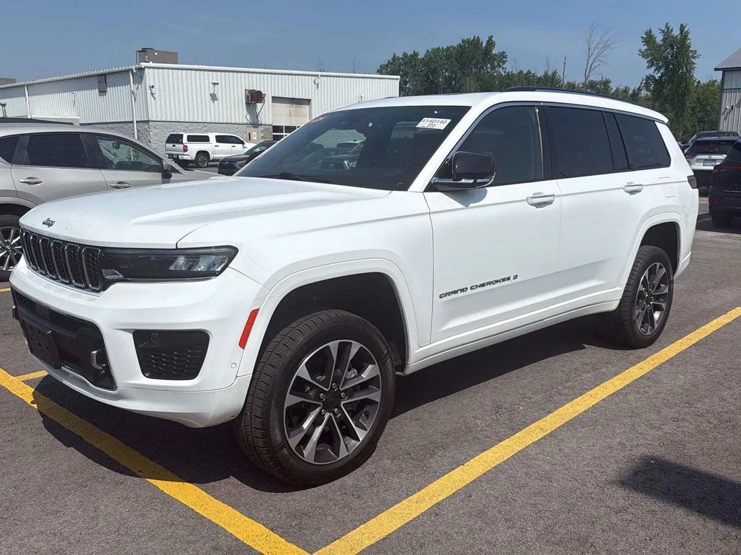 Used 2022 Bright White Clearcoat Jeep Overland image 3