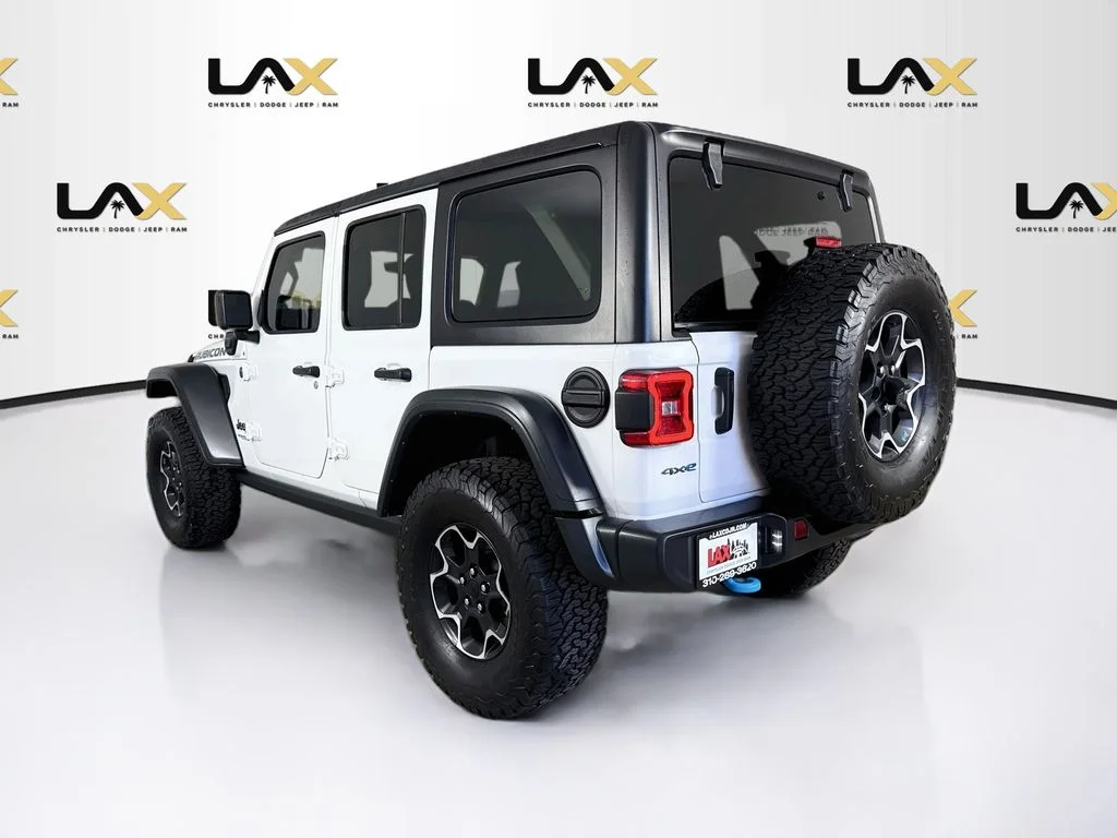 Used 2022 White Jeep Unlimited Rubicon 4xe image 5