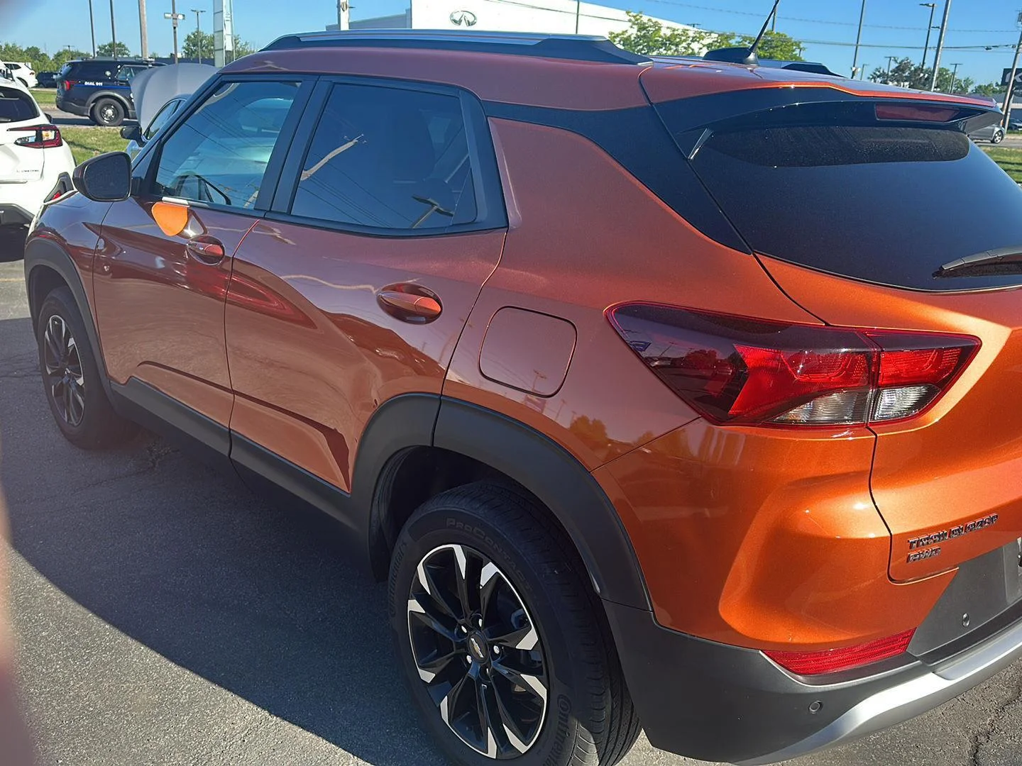 Used 2023 Vivid Orange Metallic Chevrolet LT image 4