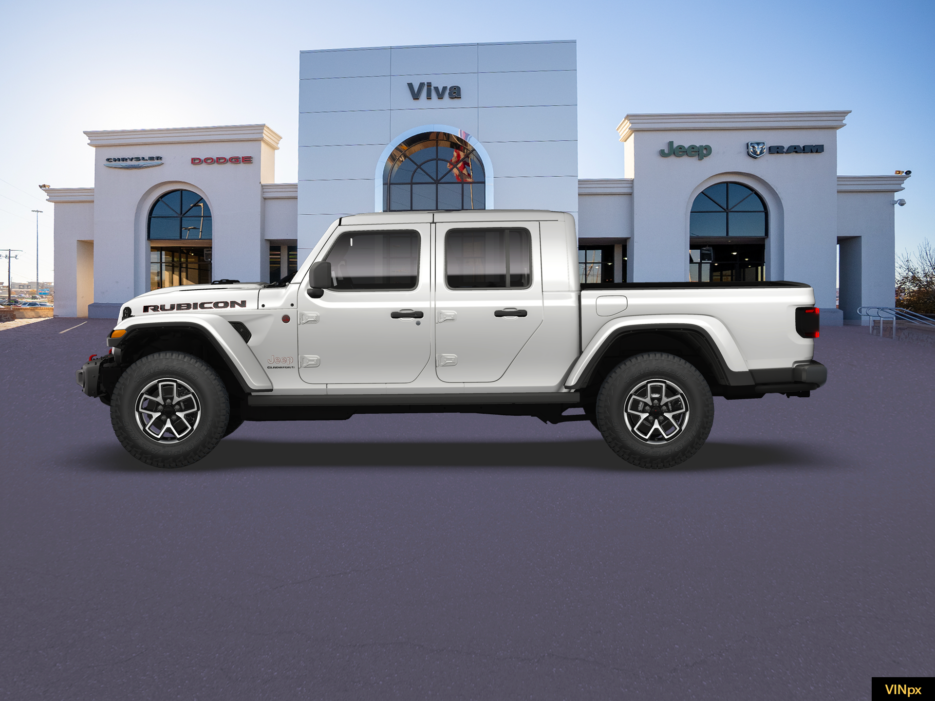 New 2026 Bright White Clear-Coat Exterior Paint Jeep Rubicon X image 3