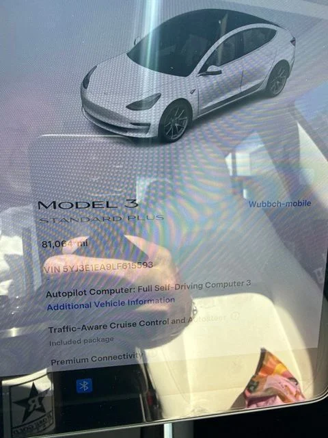 Used 2020 Pearl White Multi Tesla Standard Range Plus image 12