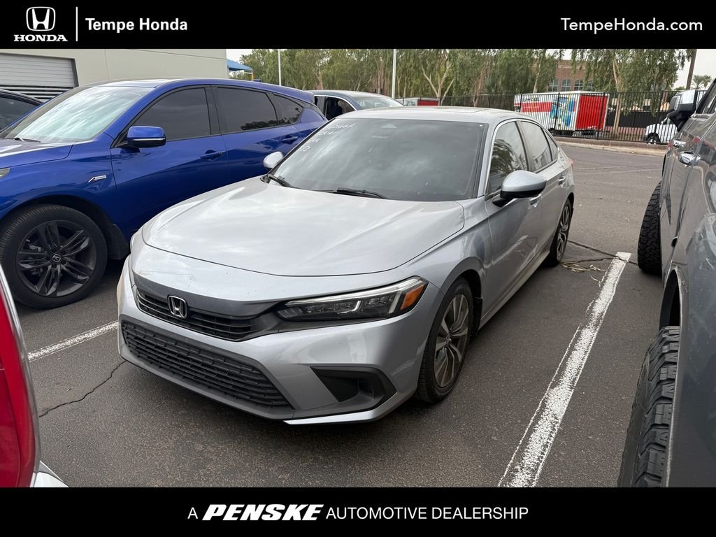 Certified Used 2022 Lunar Silver Metallic Honda EX image 1