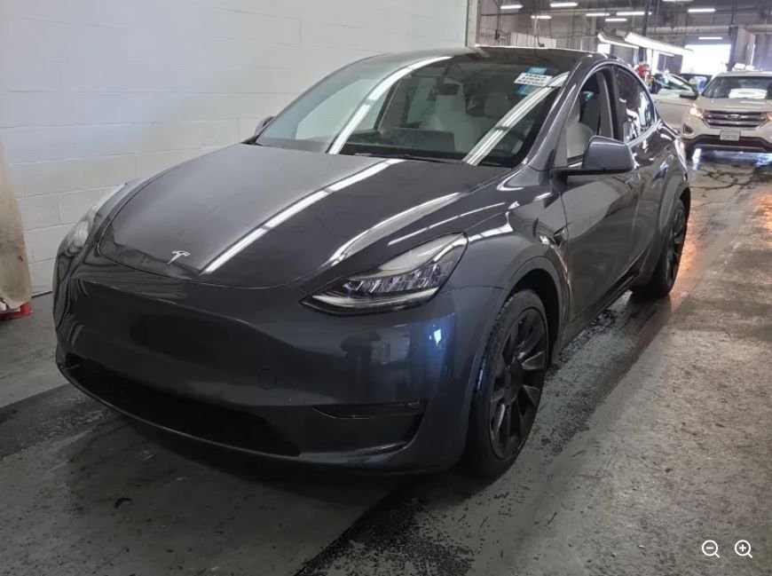 Used 2021 Gray Tesla Long Range image 1