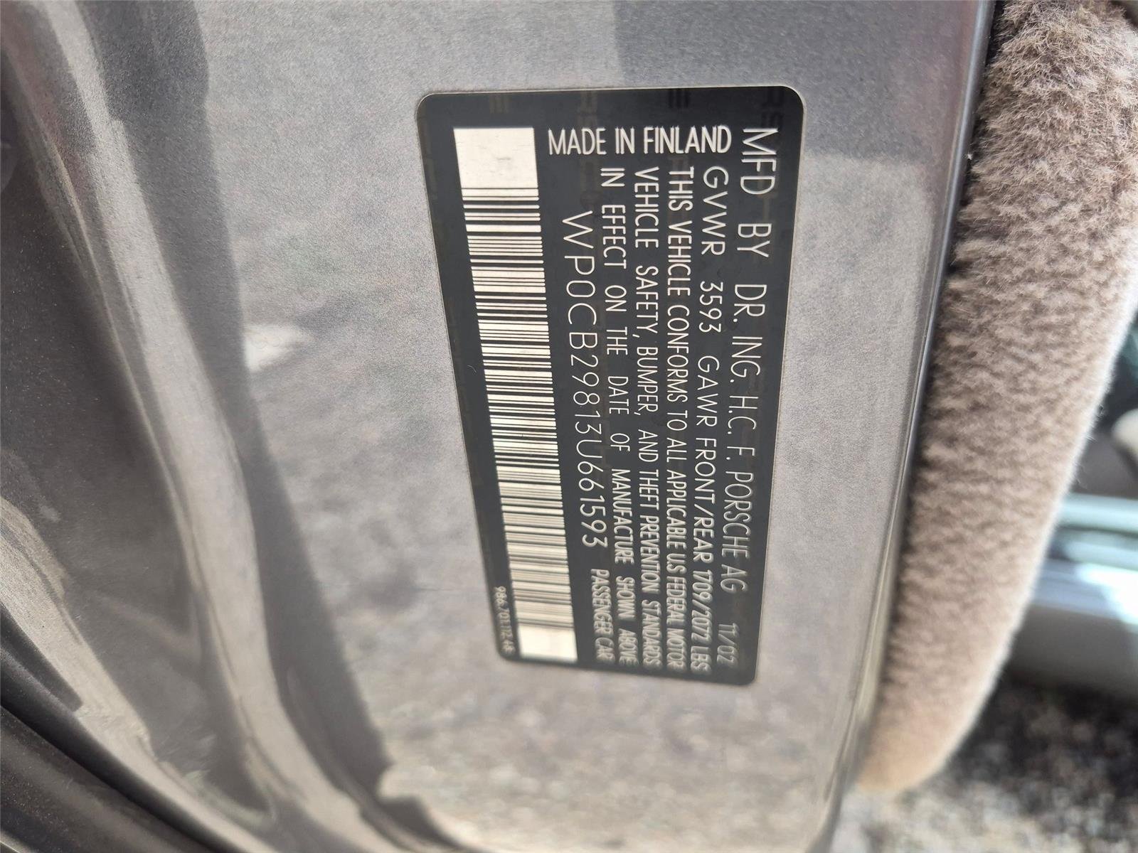 Used 2003 Seal Grey Metallic Porsche S image 15