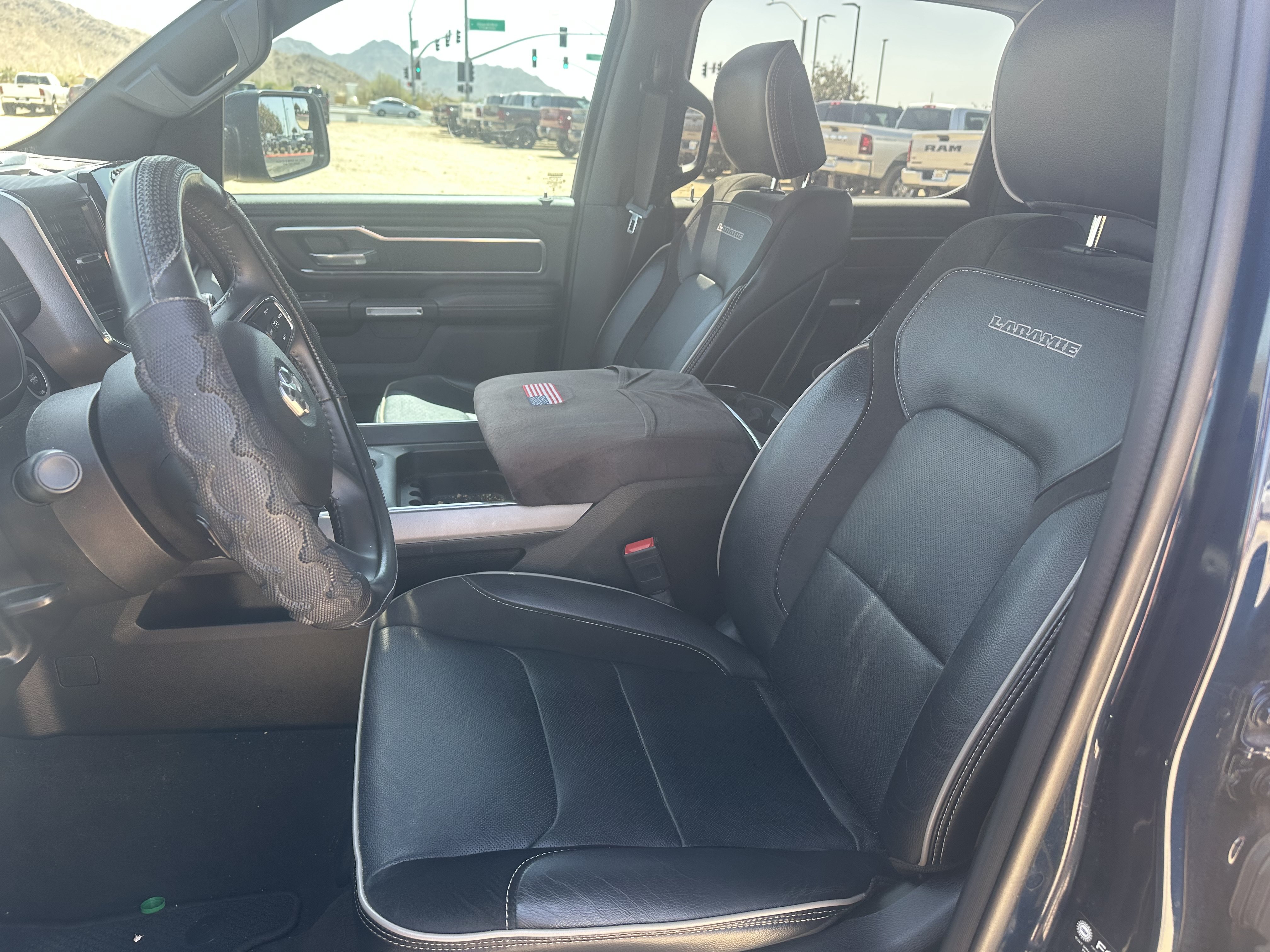 Used 2024 Patriot Blue Pearlcoat Ram Laramie image 13