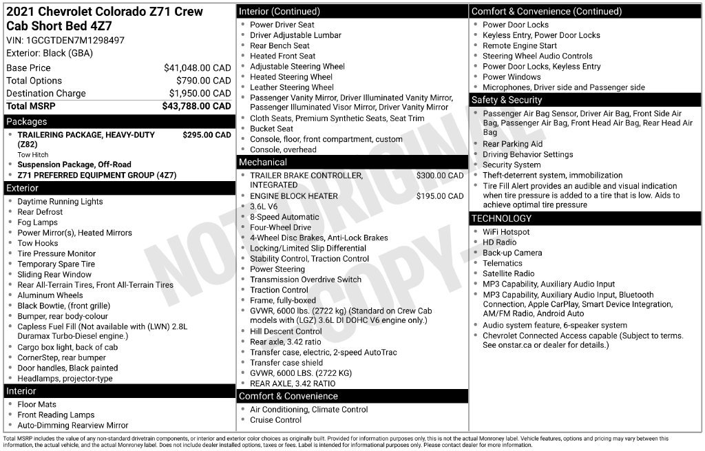 Used 2021 Black Chevrolet Z71 image 22