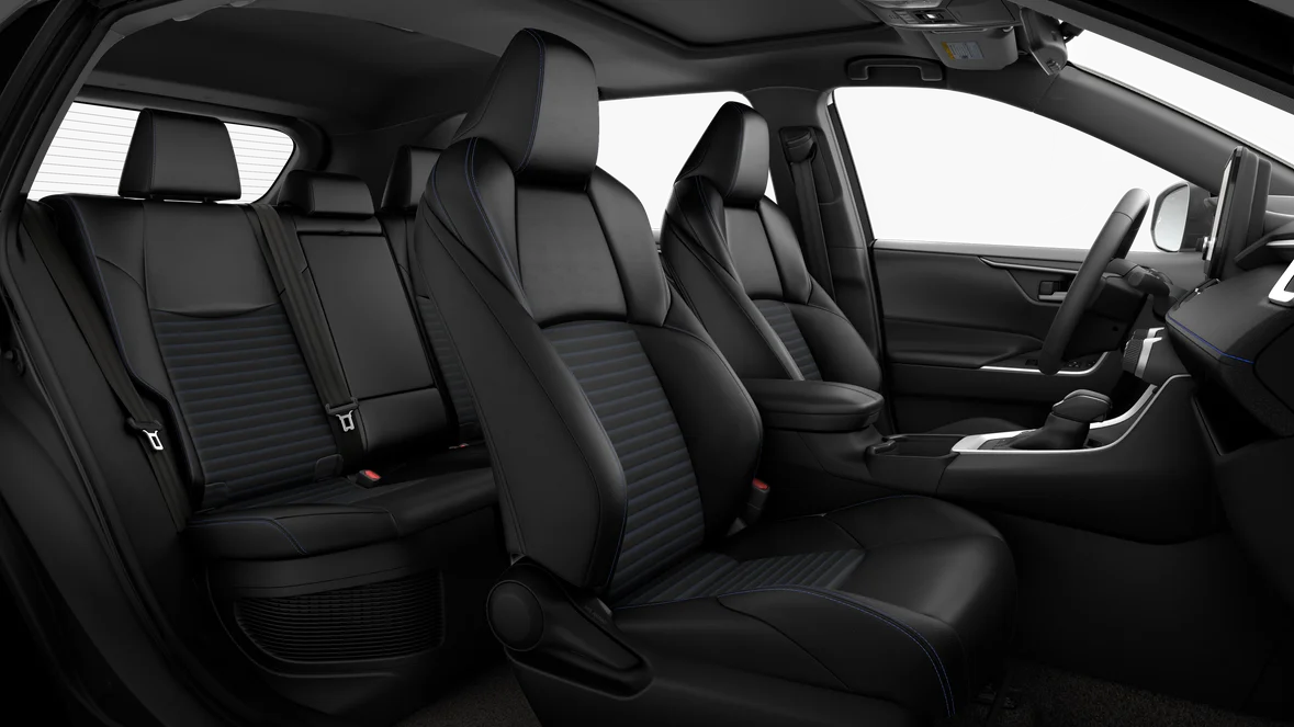 New 2025 Wind Chill Pearl/Midnight Black Metallic roof Toyota Hybrid XSE image 6