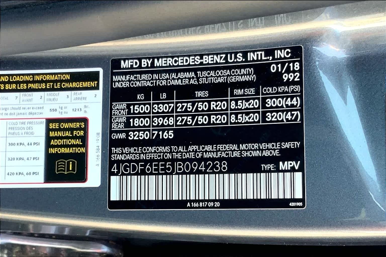 Used 2018 Selenite Grey Metallic Mercedes-Benz GLS 450 image 37