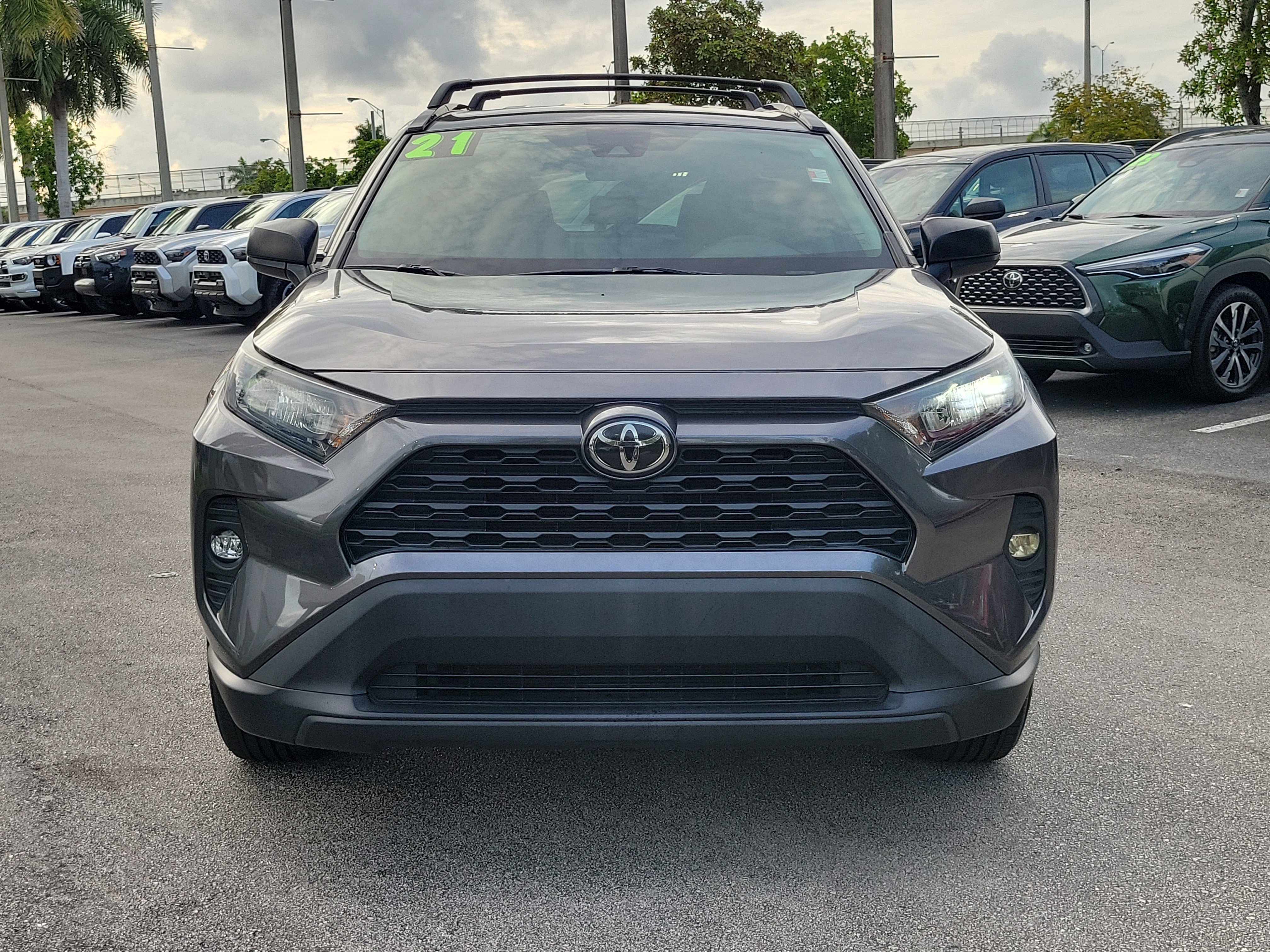 Used 2021 Magnetic Gray Metallic Toyota LE image 2