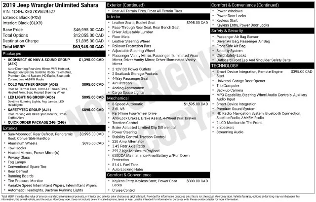 Used 2019 Black Jeep Unlimited Sahara image 28