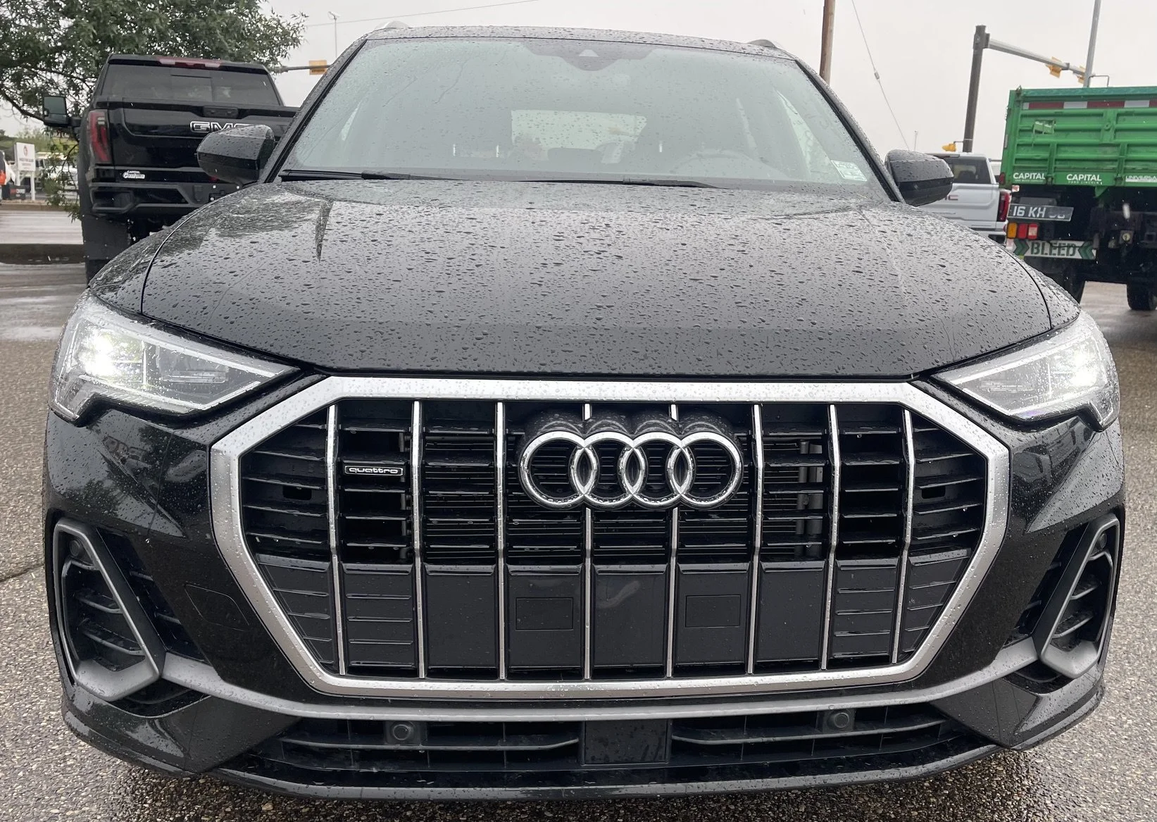 Used 2025 Black Audi Progressiv Quattro Leather Sunroof image 7