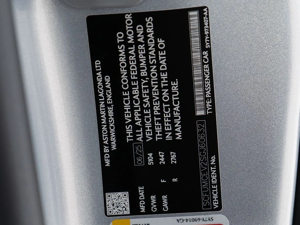Certified Used 2025 Lightning Silver Aston Martin  image 44