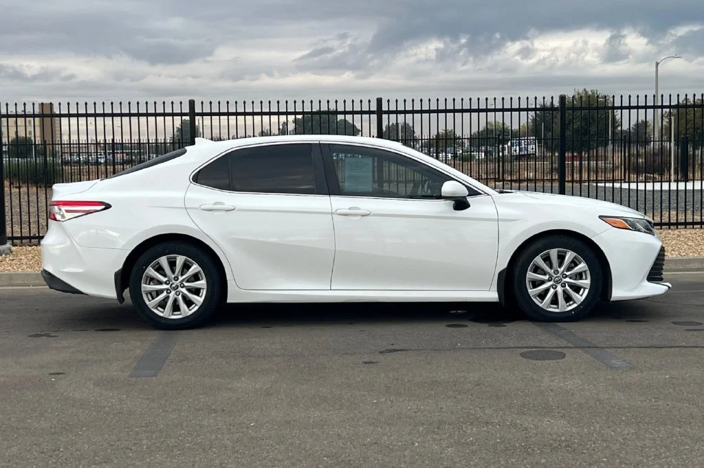 Certified Used 2019 White Toyota LE image 3
