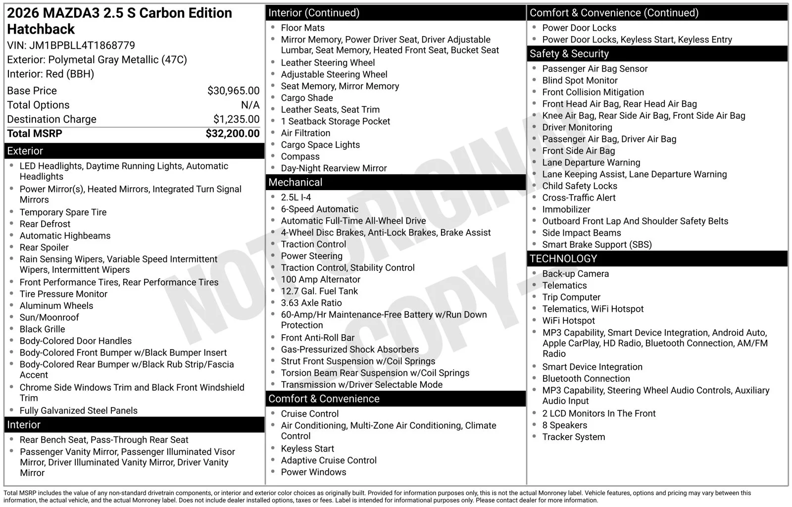 Certified Used 2026 Polymetal Gray Metallic Mazda 2.5 S Carbon Edition image 25