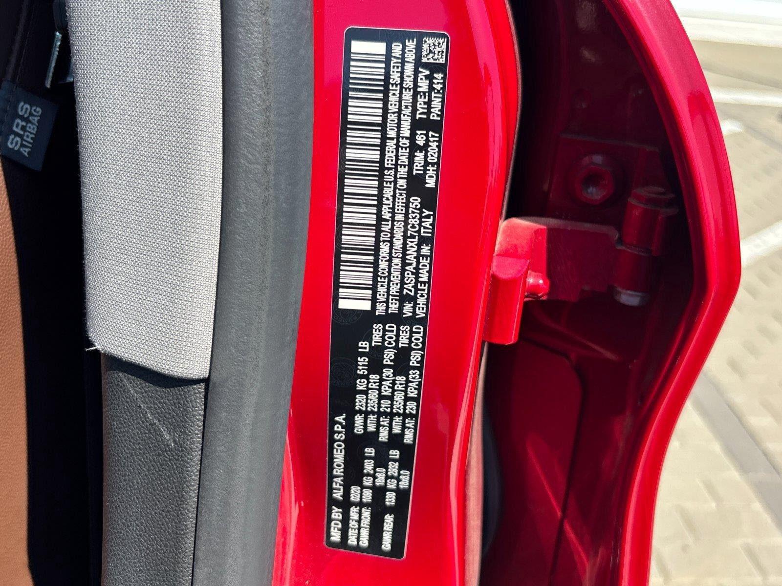 Used 2020 Alfa Rosso Alfa Romeo  image 11
