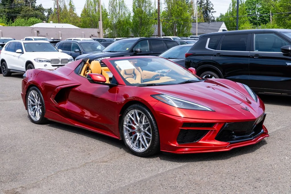 Used 2021 Red Chevrolet Stingray image 1