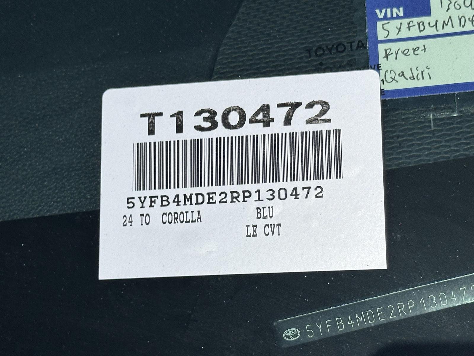 Used 2024 Blueprint Toyota LE image 12