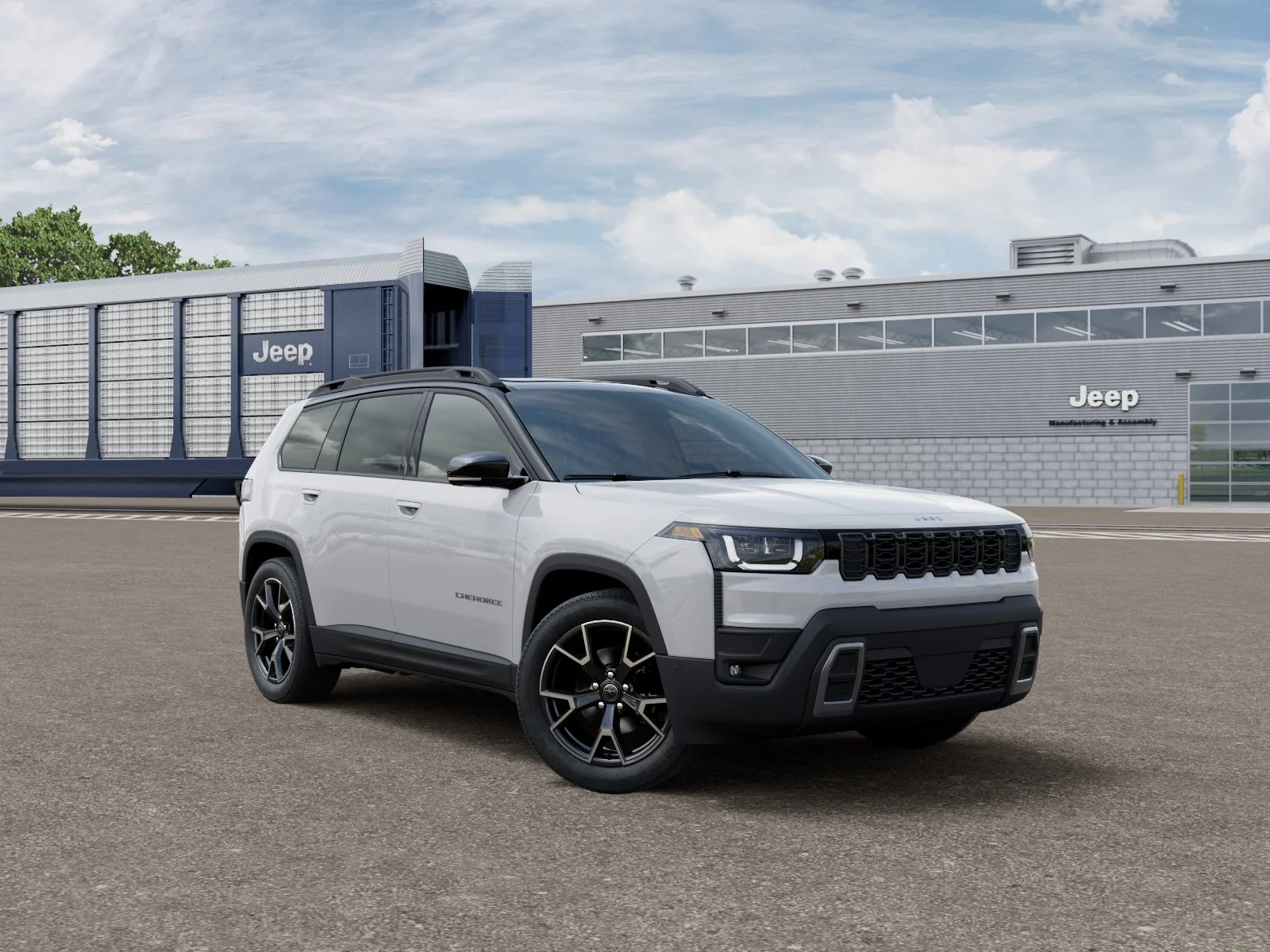 New 2026 Bright White Clear-Coat Exterior Paint Jeep Overland image 5