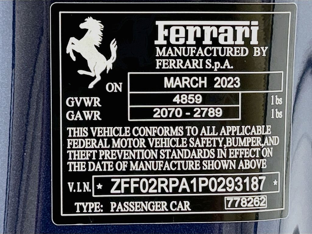 Used 2023 Blu Tour De France Metallic Ferrari  image 41