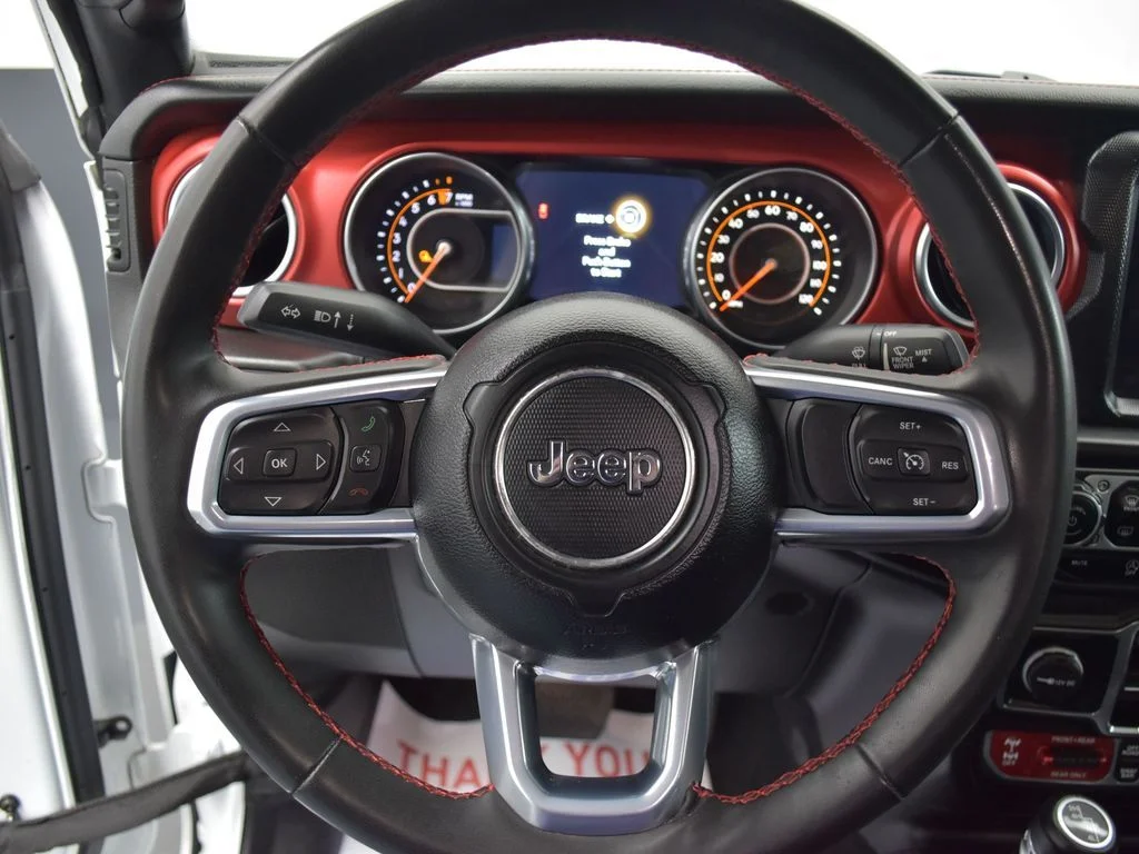 Used 2023 Bright White Clearcoat Jeep Rubicon image 9