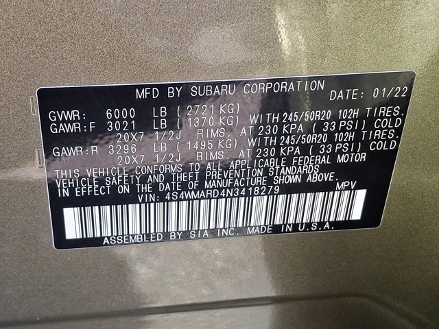 Used 2022 Brown Subaru Touring image 29