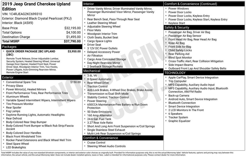 Used 2019 Black Jeep Laredo image 6