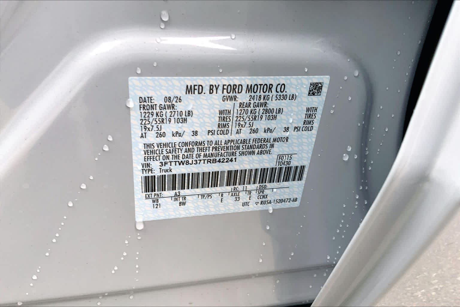 New 2026 Space White Metallic Ford XLT image 12