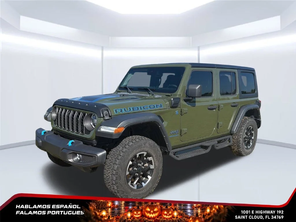 Used 2024 Green Jeep Rubicon 4xe image 2