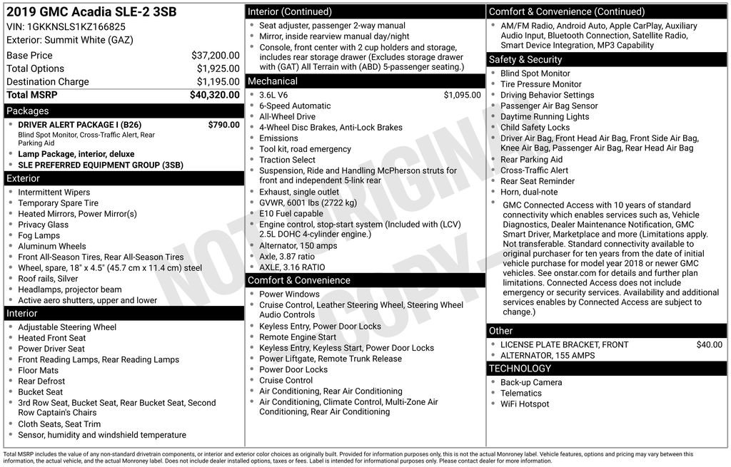 Used 2019 White GMC SLE-2 image 9
