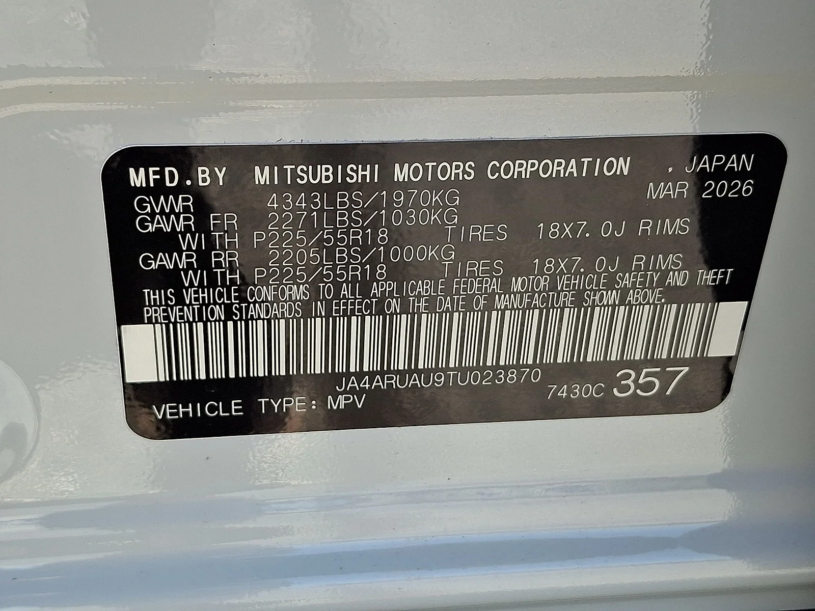 New 2026 White Mitsubishi 2.0 ES image 21