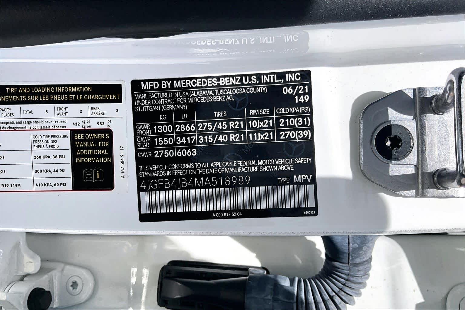 Used 2021 Polar White Mercedes-Benz GLE 350 image 32