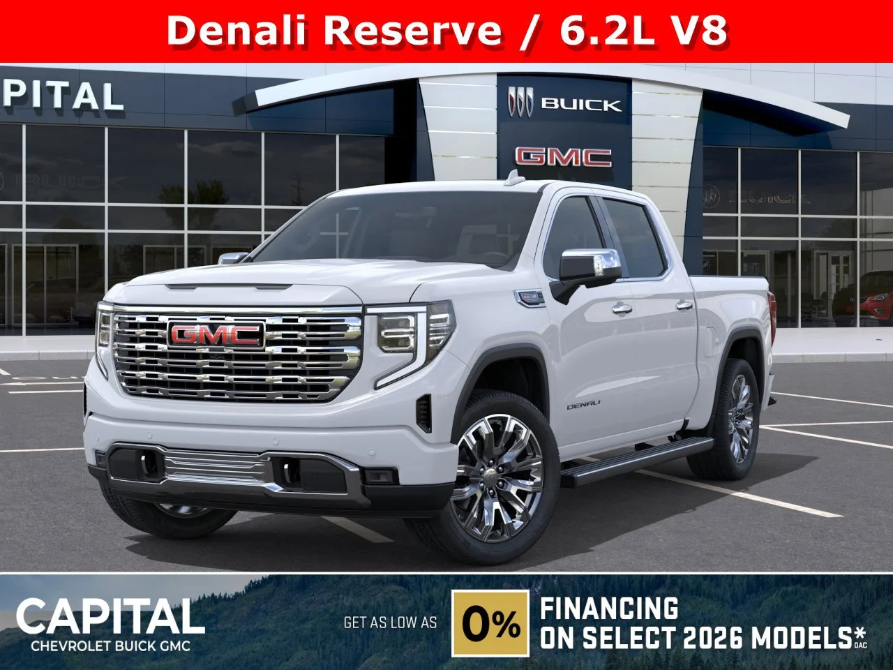 New 2026 Glacier White Tricoat GMC Denali image 1