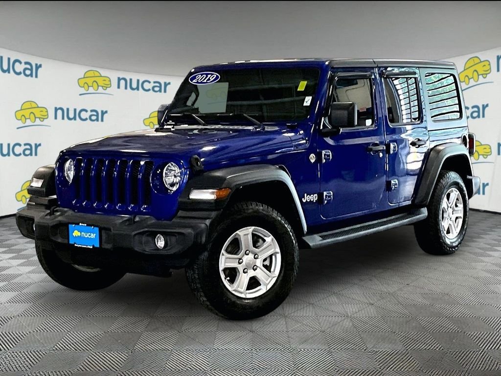 Used 2019 Blue Jeep Unlimited Sport S image 3