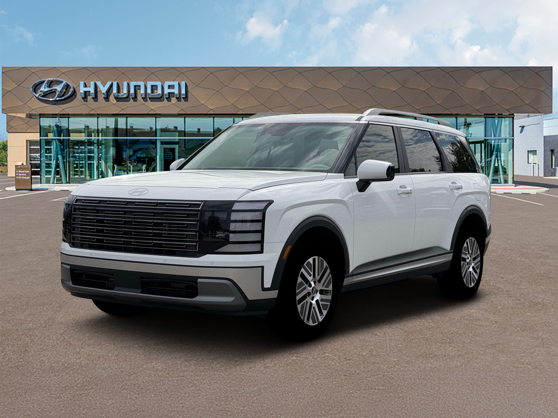 New 2026 White Hyundai Blue SEL 8P image 1