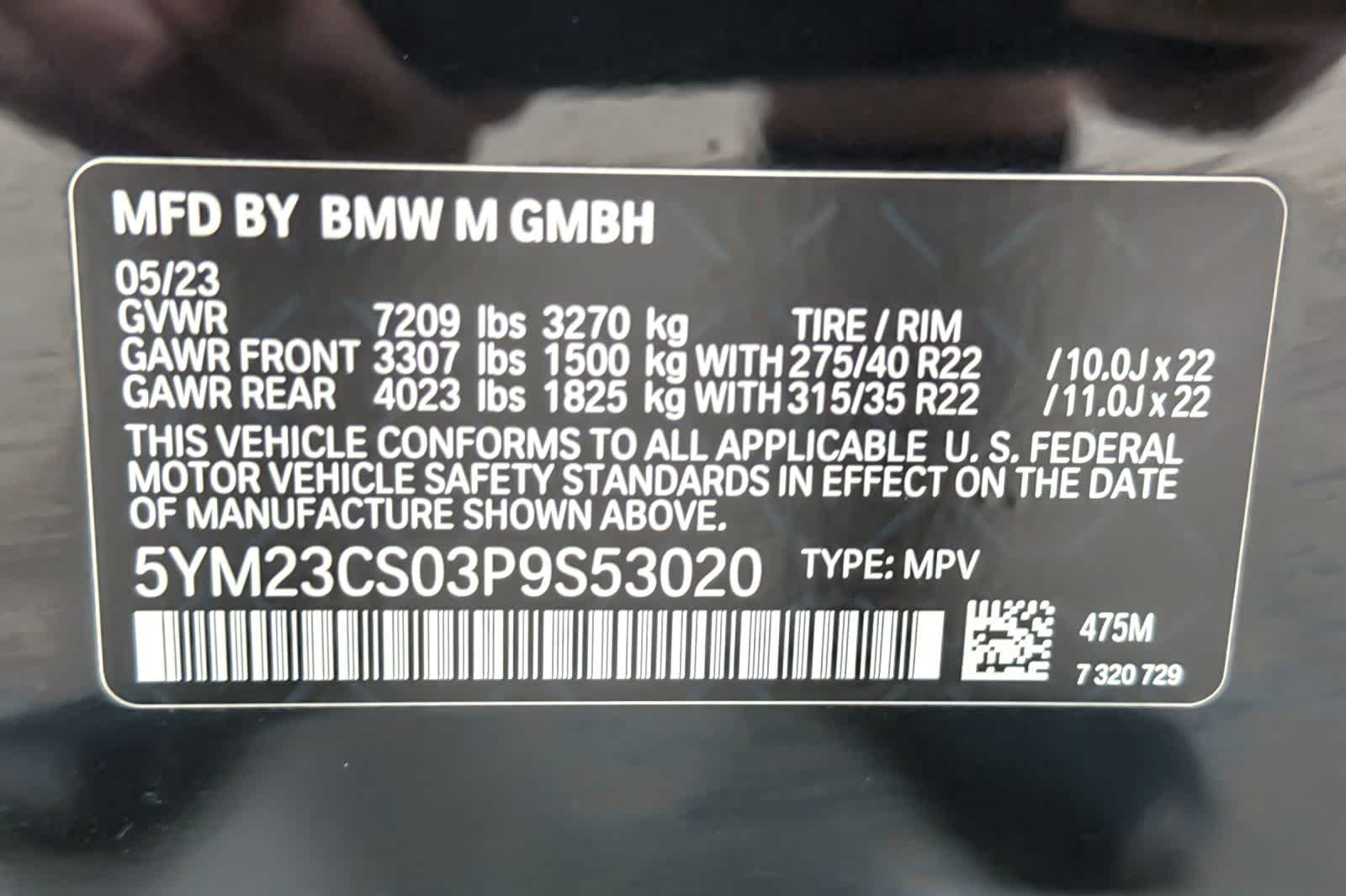 Used 2023 Black Sapphire Metallic BMW  image 30