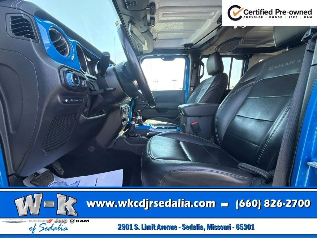 Certified Used 2023 Blue Jeep Sahara 4xe image 19