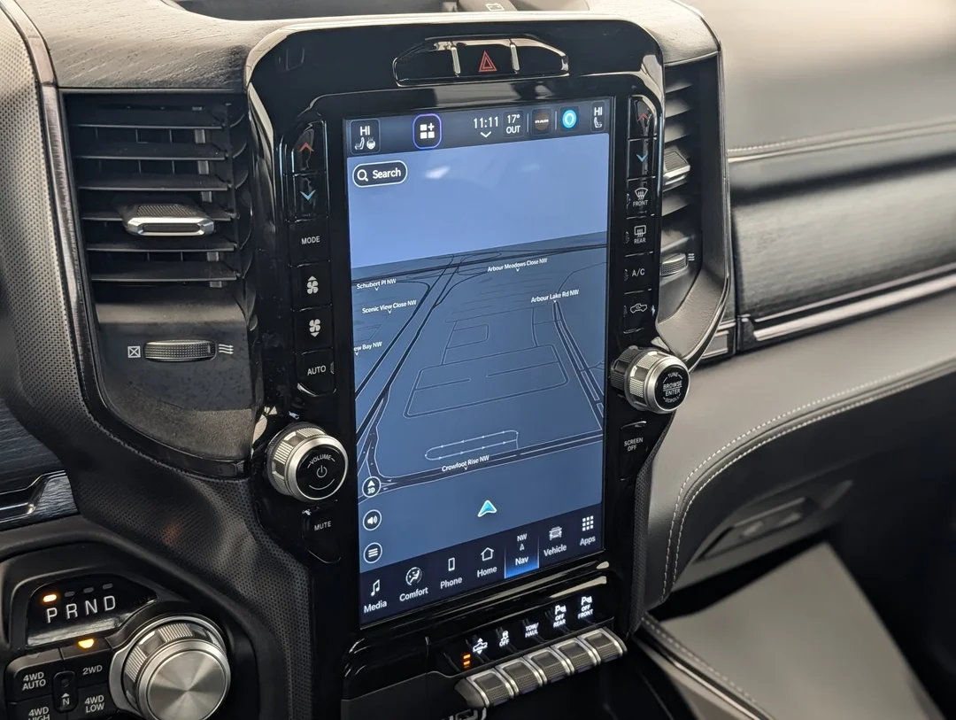 Used 2023 Black RAM Limited - - 4x4 - Pano Sunroof - 14.4 Uconnect NAV - 360 Camera & More! image 24
