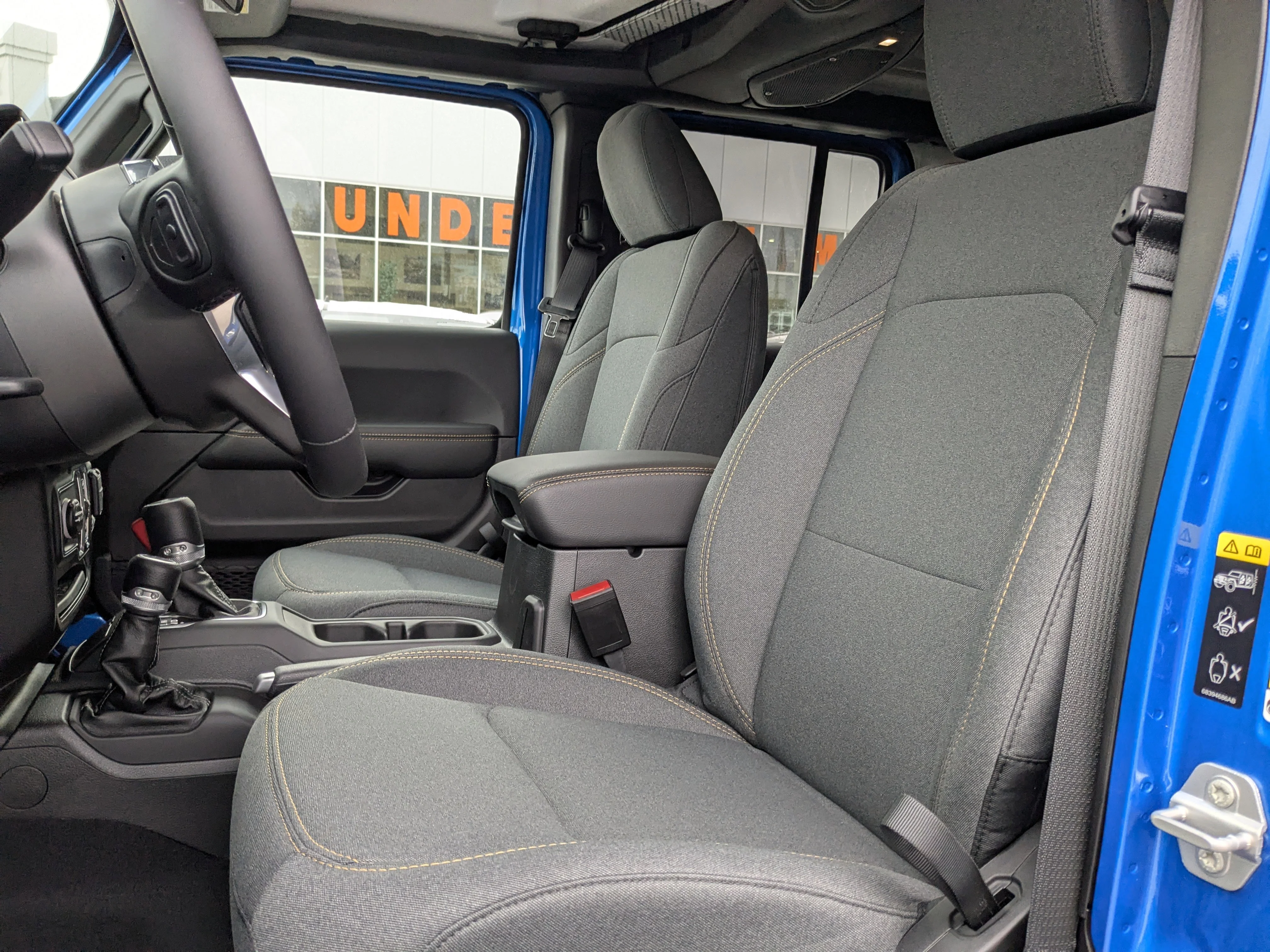 New 2025 Blue Jeep Sahara - - Adaptive Cruise - 12.3inch display - Blind Spot Mon - Body Color 3 Piece HT & Tons More! image 13