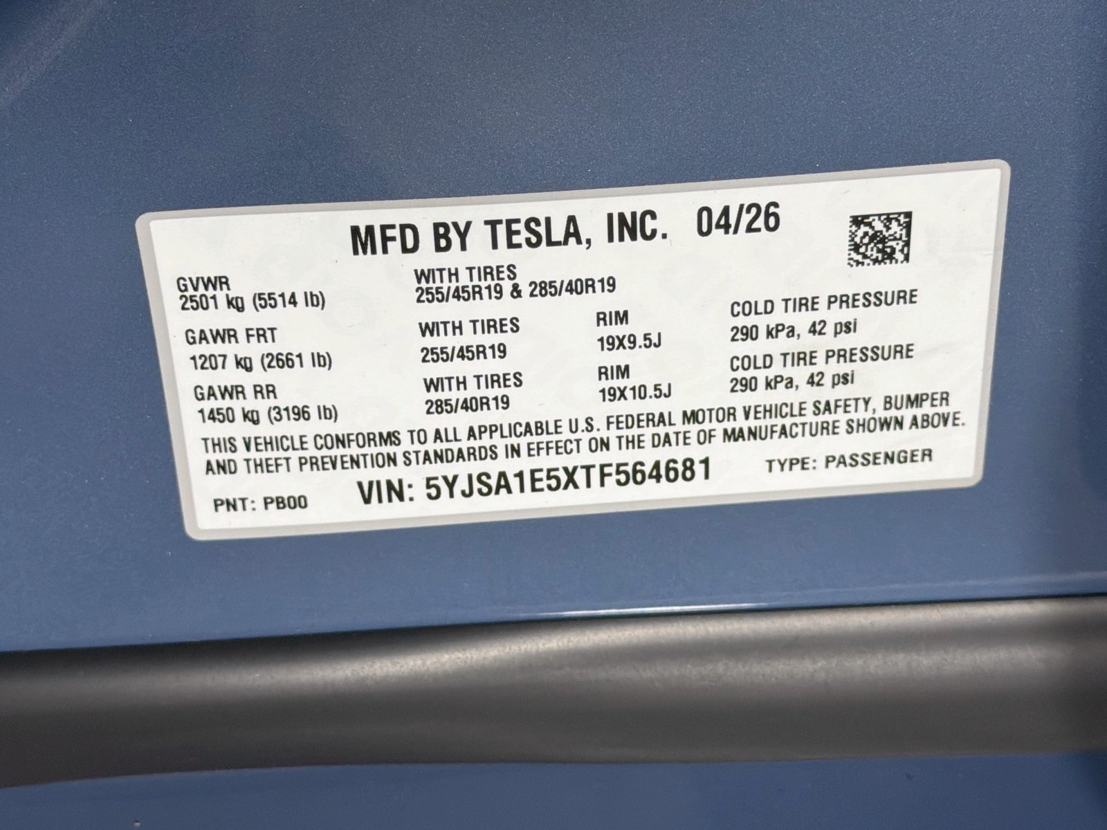 Used 2026 Frost Blue Metallic Tesla Base image 32