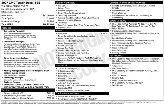 New 2027 Downpour Metallic GMC Denali image 26