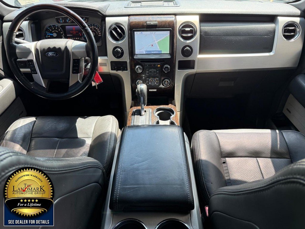 Used 2013 White Platinum Metallic Tri-Coat Ford 4WD SuperCrew 145" Platinum image 17